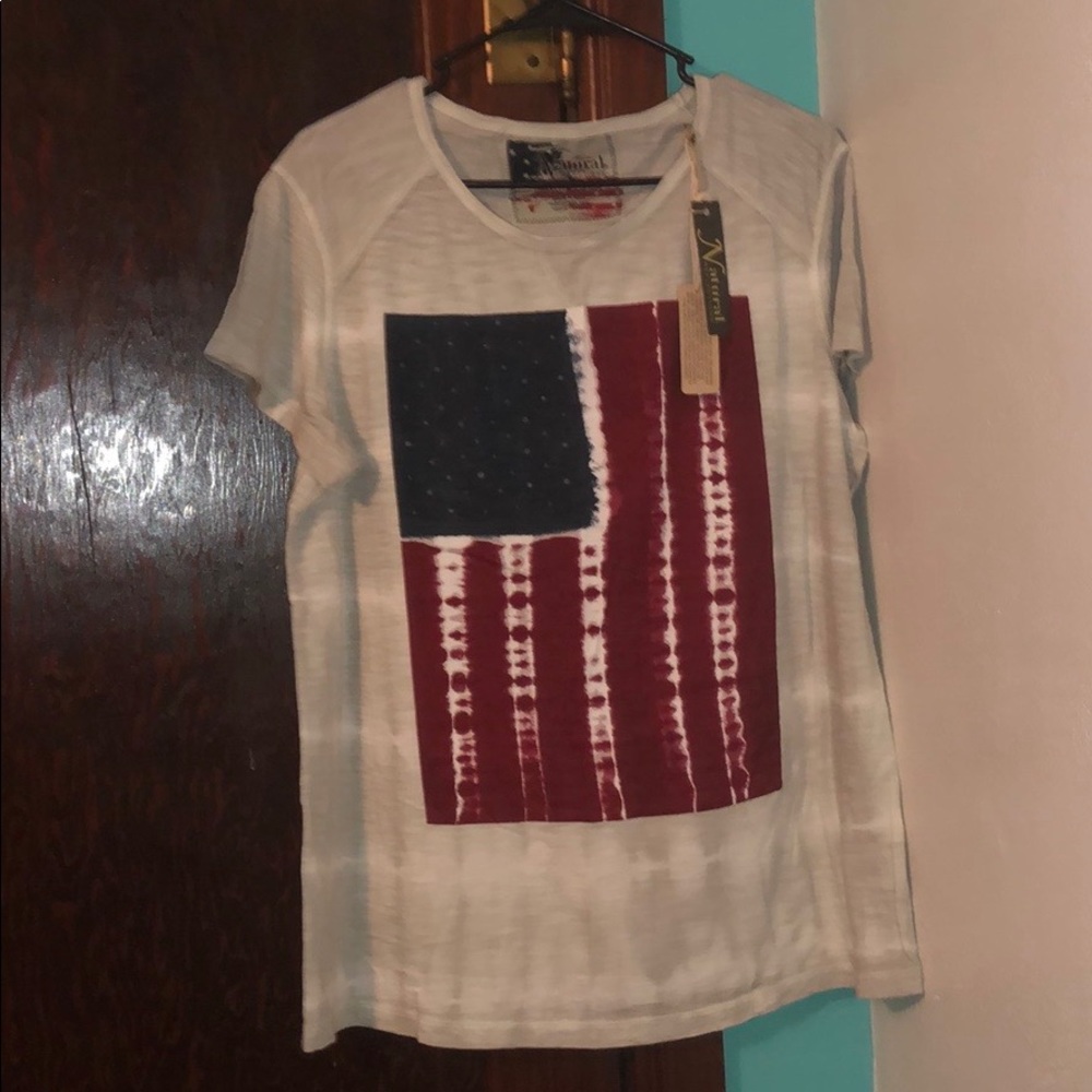 American flag tee